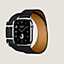 View: front, Band Apple Watch Hermès Double Tour 46 mm Hapi
