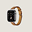 View: front, Band Apple Watch Hermès Single Tour 42 mm Attelage