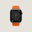 View: front, Band Apple Watch Hermès Single Tour 46 mm Deployment Buckle Kilim