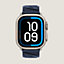 View: front, Band Apple Watch Hermès Ultra Single Tour 49 mm En Mer