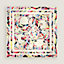 Ex-Libris Marble Silk embroidered scarf 90, view 2 of 4