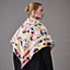 Ex-Libris Marble Silk embroidered scarf 90, view 1 of 4
