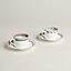 Hermès en Contrepoint set of 2 tea cups and saucers, view 3 of 3