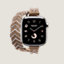 View: front, Series 10 case & Band Apple Watch Hermès Double Tour 42 mm Bridon Lisere Attelage