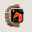 View: front, Series 10 case & Band Apple Watch Hermès Double Tour 42 mm Hapi Attelage