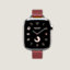 View: front, Series 10 case & Band Apple Watch Hermès Single Tour 42 mm Attelage