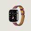 View: side, Series 10 case & Band Apple Watch Hermès Single Tour 42 mm Attelage