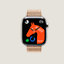 View: front, Series 10 case & Band Apple Watch Hermès Single Tour 42 mm Toile H