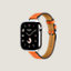 视图: 侧面图, Series 10表盘 & Apple Watch Hermès 42毫米单圈Attelage表带