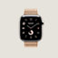 视图: 正面图, Series 10表盘 & Apple Watch Hermès 42毫米单圈Toile H表带