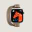 视图: 正面图, Series 10表盘 & Apple Watch Hermès 42毫米双圈Attelage表带