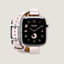 视图: 正面图, Series 10表盘 & Apple Watch Hermès 42毫米双圈Hapi Attelage表带