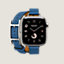 视图: 正面图, Series 10表盘 & Apple Watch Hermès 42毫米双圈Hapi Attelage表带