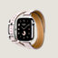 视图: 侧面图, Series 10表盘 & Apple Watch Hermès 42毫米双圈Hapi Attelage表带