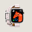 视图: 正面图, Series 10表盘 & Apple Watch Hermès 42毫米双圈Hapi Attelage表带