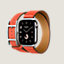 视图: 侧面图, Series 10表盘 & Apple Watch Hermès 42毫米双圈Hapi表带