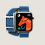 视图: 正面图, Series 10表盘 & Apple Watch Hermès 42毫米双圈Hapi表带