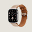 视图: 侧面图, Series 10表盘 & Apple Watch Hermès 46毫米单圈Toile H表带