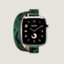 Series 11 case & Band Apple Watch Hermès Double Tour 42 mm Attelage Animaux Bandana, view 1 of 5