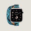 Series 11 case & Band Apple Watch Hermès Double Tour 42 mm Attelage Animaux Bandana, view 1 of 5