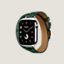 Series 11 case & Band Apple Watch Hermès Double Tour 42 mm Attelage Animaux Bandana, view 3 of 5