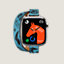 Series 11 case & Band Apple Watch Hermès Double Tour 42 mm Attelage Animaux Bandana, view 4 of 5