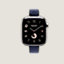 Series 11 case & Band Apple Watch Hermès Single Tour 42 mm Twill Jump Attelage, view 1 of 5