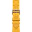 Apple Watch Hermès 46毫米单圈Toile H游戏二重奏表带, 黄色