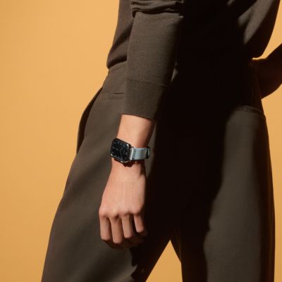 Band Apple Watch Hermès Single Tour 45 mm Toile H | Hermès Mainland China