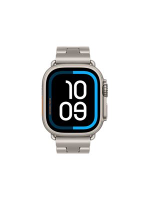 Band Apple Watch Hermès Single Tour 49&nbsp;mm Grand H Titane, View: front, front, view 4 of 4