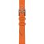 Band Apple Watch Hermès Single Tour 42&nbsp;mm Grand H Fin, orange