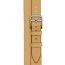 Band Apple Watch Hermès Double Tour 42&nbsp;mm Attelage Animaux Bandana, paille