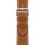 Apple Watch Hermès 45毫米单圈折叠扣表带, 浅黄褐色