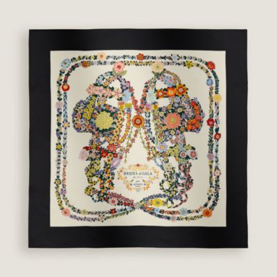 “华丽的缰辔花卉版”90方巾