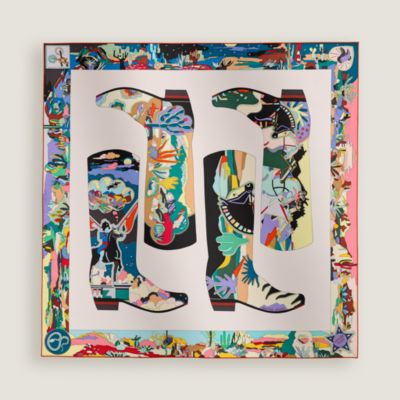 “皮靴上的故事”90方巾