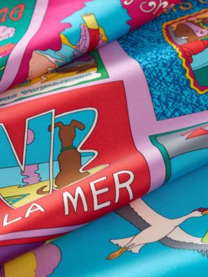 On Est Bien Ici&nbsp;! scarf 90, View: Detail, detail, view 3 of 3