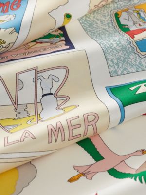 On Est Bien Ici&nbsp;! scarf 90, View: Detail, detail, view 3 of 3