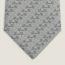 H Mors tie, gris/anthracite/blanc