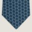 H Manchettes tie, marine/ciel