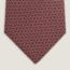 Rond d'H tie, bordeaux/gris