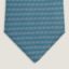 H Duo tie, bleu moyen/gris clair