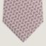 Glenan Zig Zag tie, rose/gris