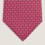 H Gourmette tie, rose fuchsia/gris clair