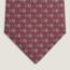Trois Petits Maillons tie, bordeaux/anthracite/gris clair