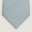 Au Fil des Maillons tie 7&nbsp;cm, ciel/blanc
