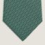 Au Fil des Maillons tie 7&nbsp;cm, vert wagon/ciel