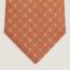 Cle Clochette tie, orange/gris foncé/gris clair