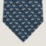H Cheval tie, marine/ciel/orange