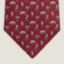 Figure Libre tie, bordeaux/gris clair/anthracite