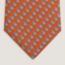 Saddle Demonstration tie, orange/bleu ciel/gris